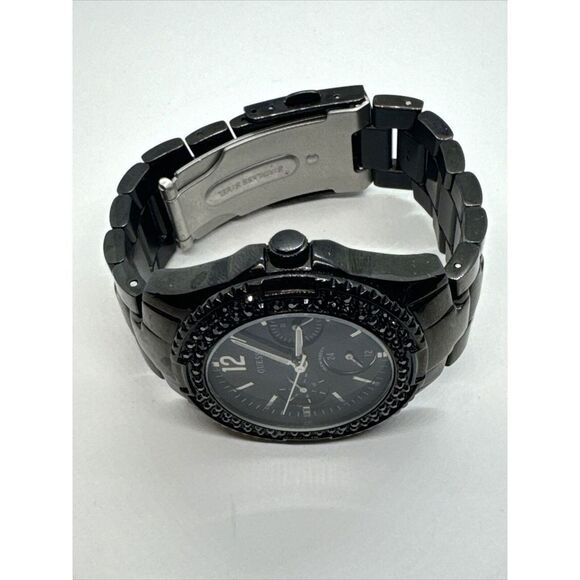 Guess U13007L1 Women Black Stainless Steel Analog Dial Quartz Wrist Watch JNA499 - Picture 6 of 11